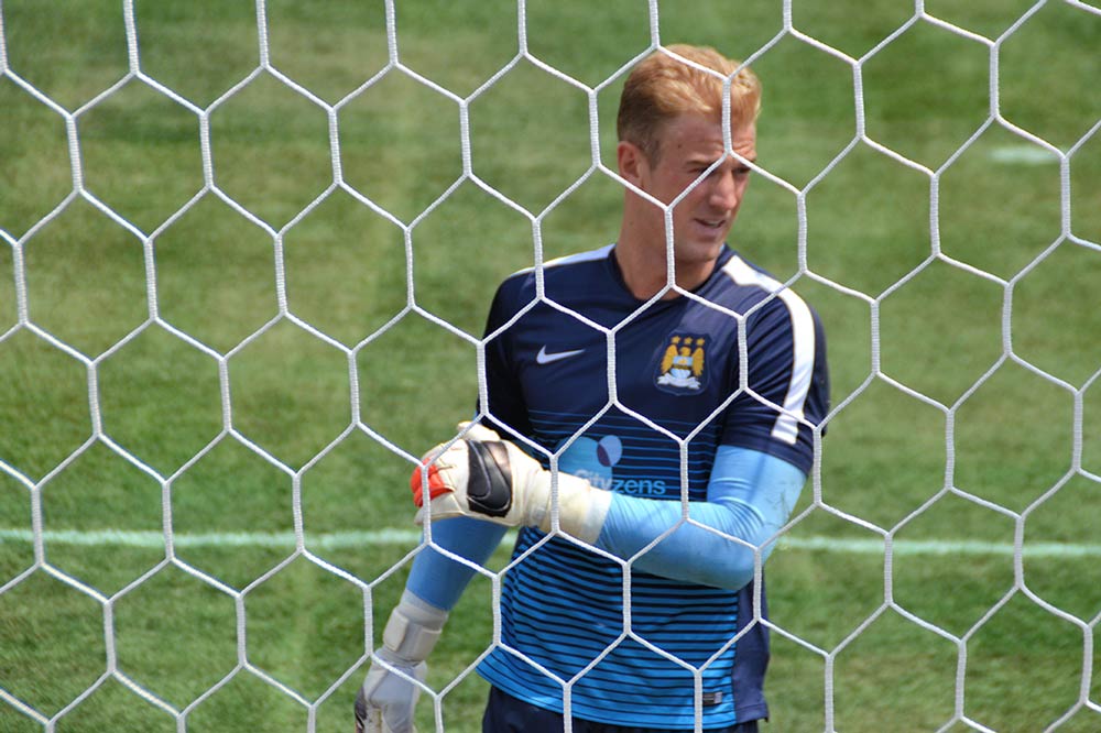 manchester city goalkeeper joe hart in 2014